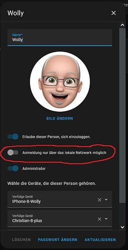 Profileinstellung