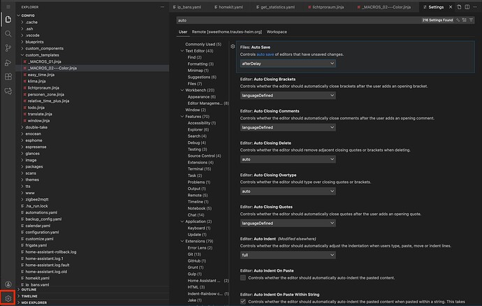 Studio Code Server - Auto save