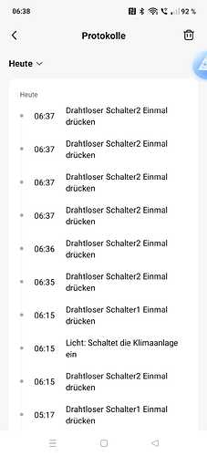 Protokoll Aqara App