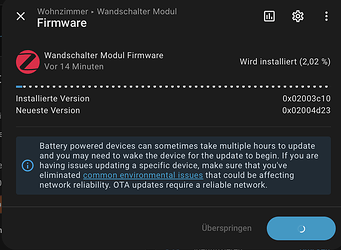 Switch Modul - Firmware update