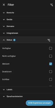 Entitäten- Filter