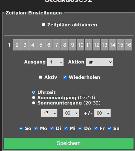 Zeitplan-Tasmota