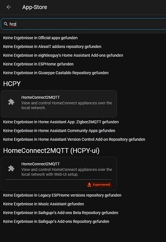 addon experminetel wählen