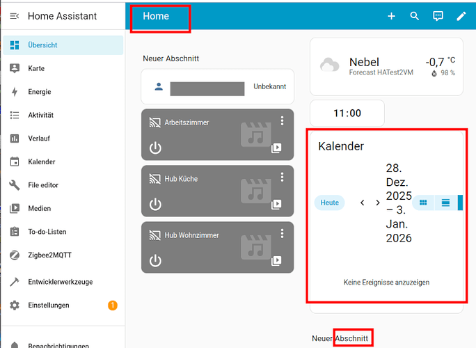 HA_Test_VM_Kalender_eine_Home_Ansicht_Abschnitte