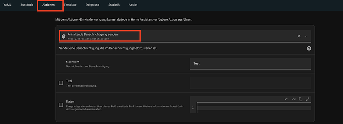 Persistent Notification