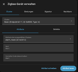 Zigbee-Gerät verwalten 2