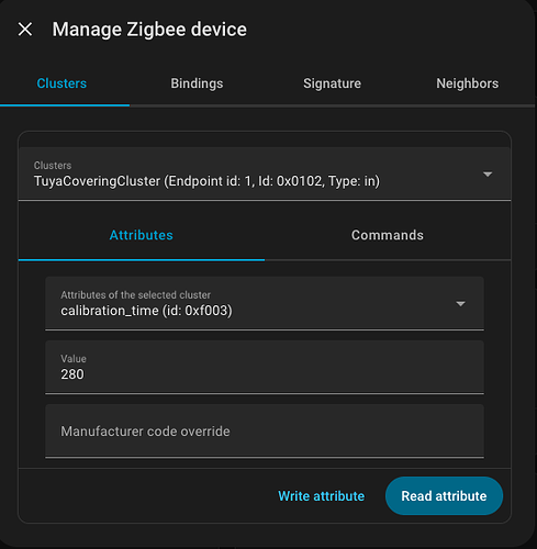 TuyaCoveringCluster