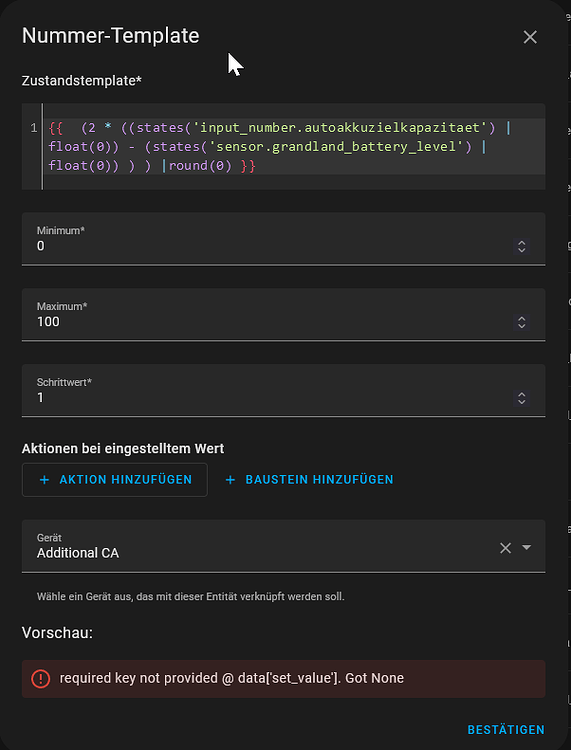 Template Helfer required key not provided data['set_value