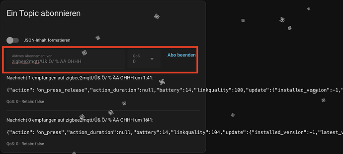MQTT Topic abonnieren
