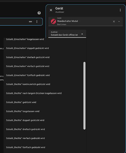 Hue Wandschalter Modul - Auslöser