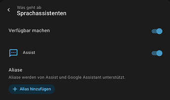 Sprachassistenten freigabe