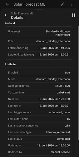 Hybrid Prognose ist aktiv