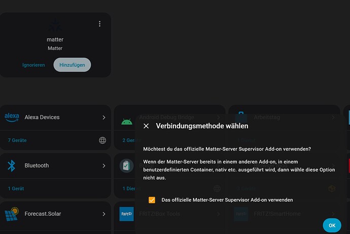 5_Matter einrichten Home Assistant