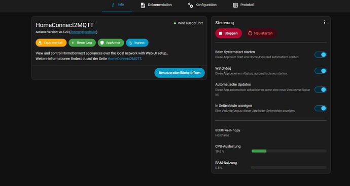 Addon Ansicht