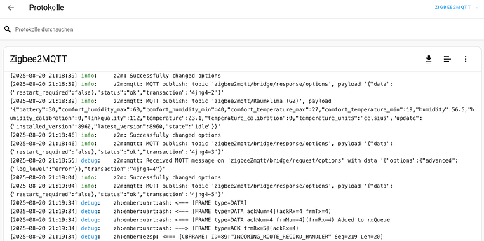 250820_213701__Einstellungen-System-Protokolle-Zigbee2MQTT