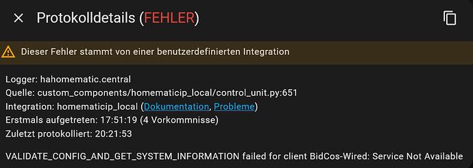 fehlermeldung HM Instanz3