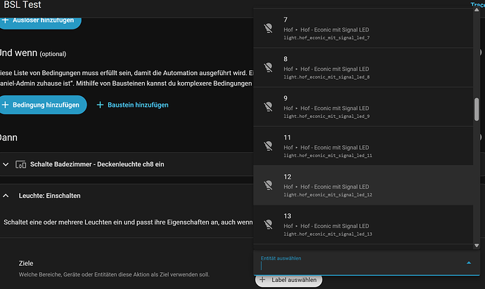 BSL Hof Auswahl Kanal