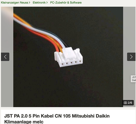 JST PA 2.0 5-pin