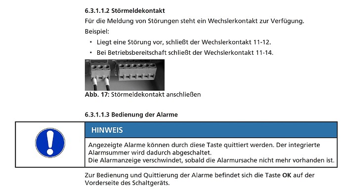 Störkontakt 1