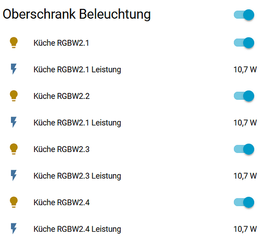 Küche Schranklicht
