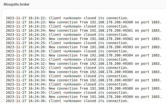 Mosquitto broker