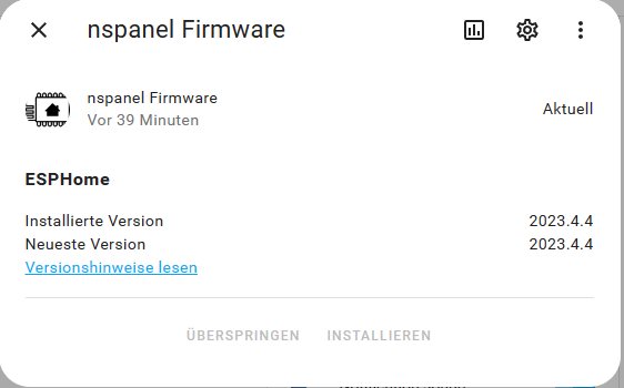 nspanel Firmware
