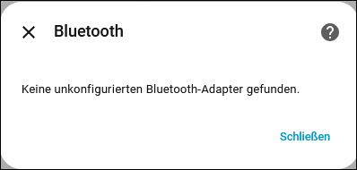 HA Bluetooth Meldung