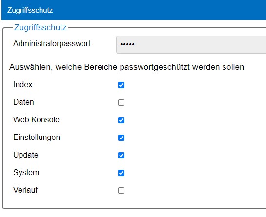 Ahoy Zugriffsschutz
