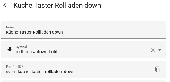 Küche Taster Down