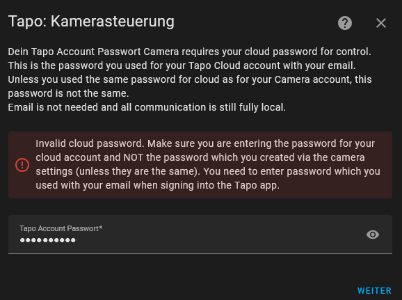 Kamerasteuerung Cloud
